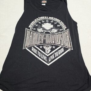 Harley-Davidson Black Studded Tank Large